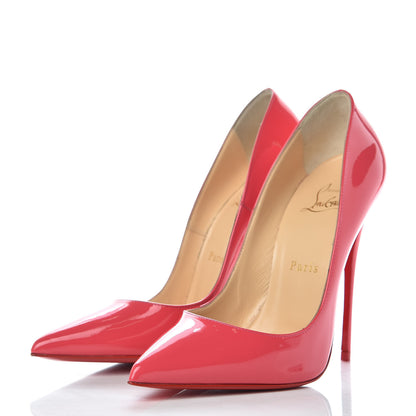 Christian Louboutin Patent So Kate 120 Pumps 37 Begonia 3 of 8
