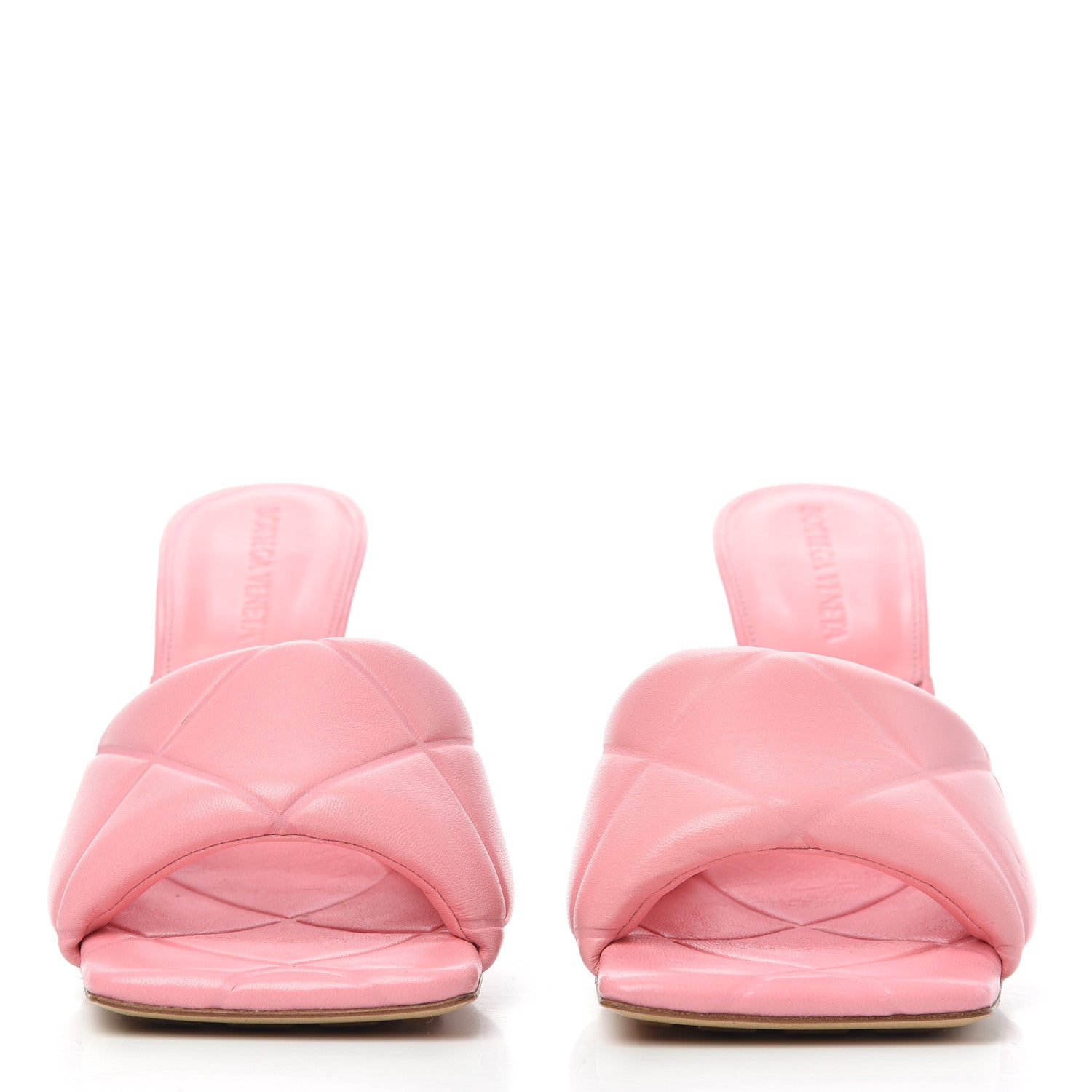 Bottega Veneta Nappa Quilted Rubber Lido Mule Sandals 36 Blossom 2 of 13