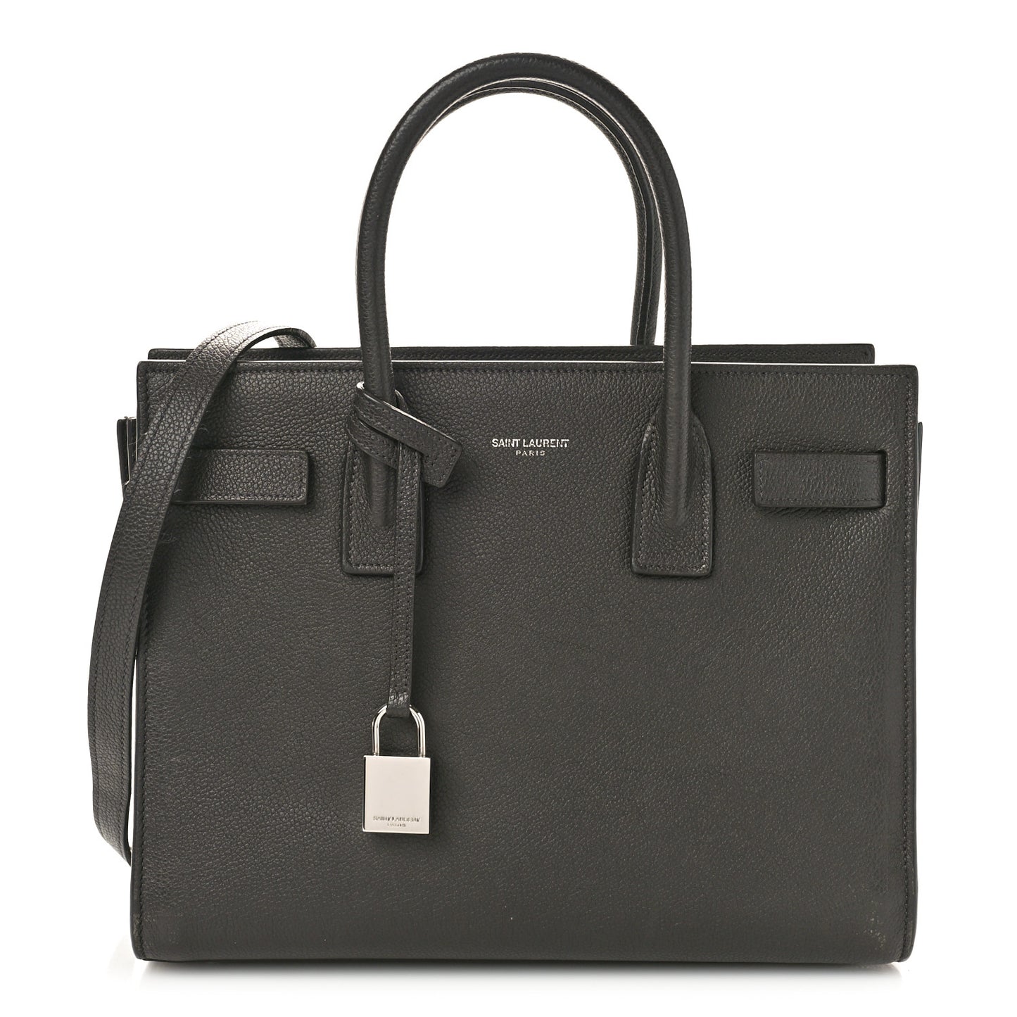 SAINT LAURENT Grain De Poudre Small Sac De Jour Dark Smog