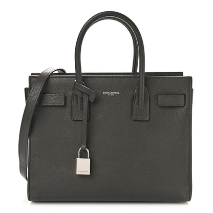 Saint Laurent SAINT LAURENT Grain De Poudre Small Sac De Jour Dark Smog 1 of 13