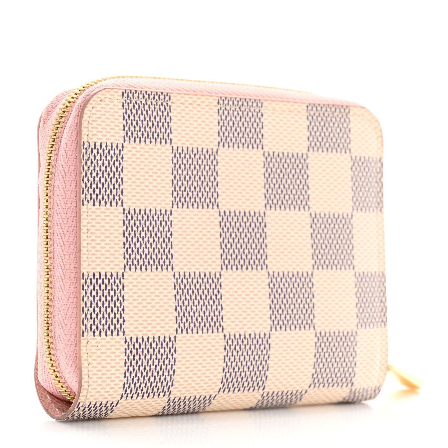 Damier Azur Zippy Coin Purse Rose Ballerine