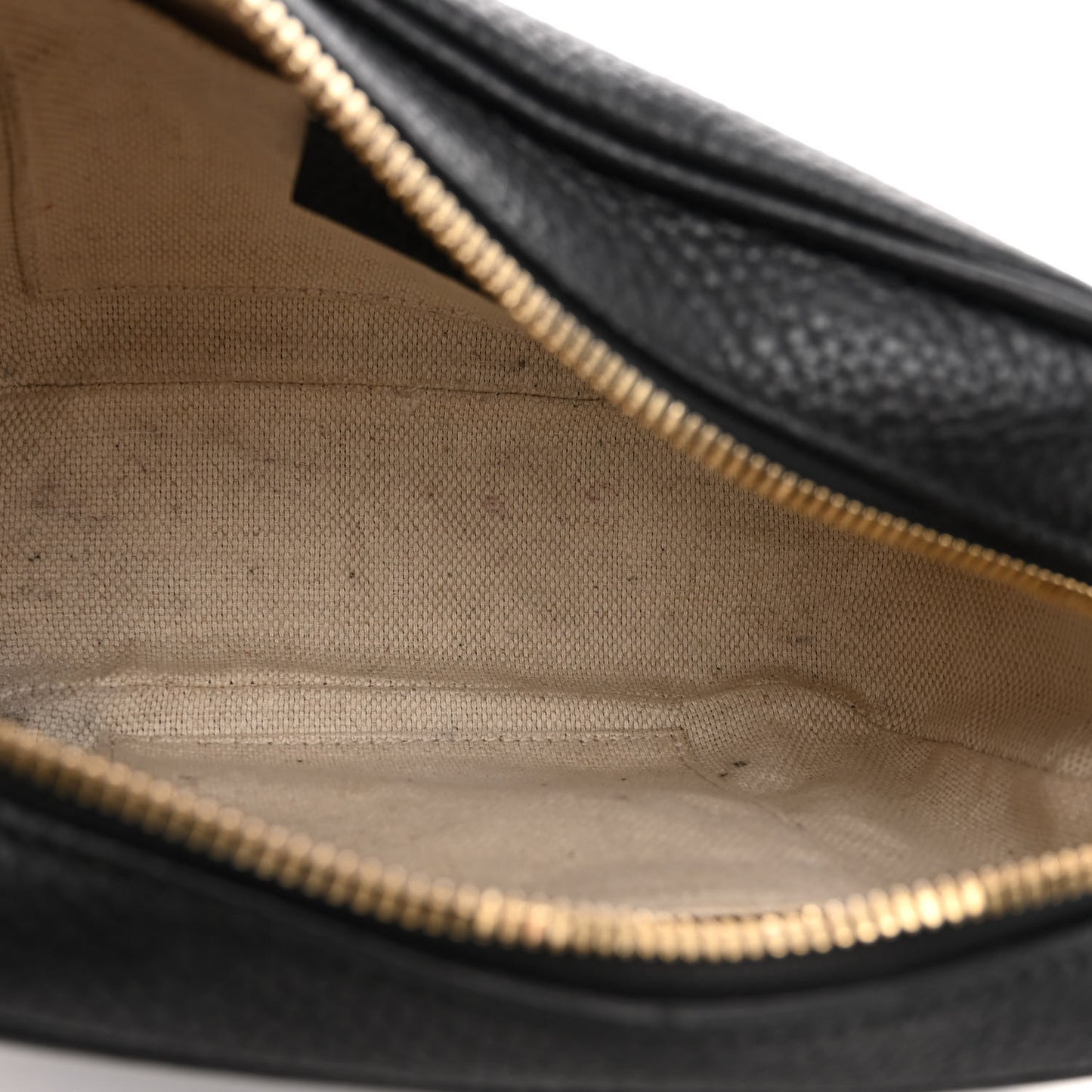 Pebbled Calfskin Small Soho Disco Bag Black