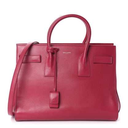 Saint Laurent Calfskin Small Sac De Jour Lipstick Fuchsia 1 of 14