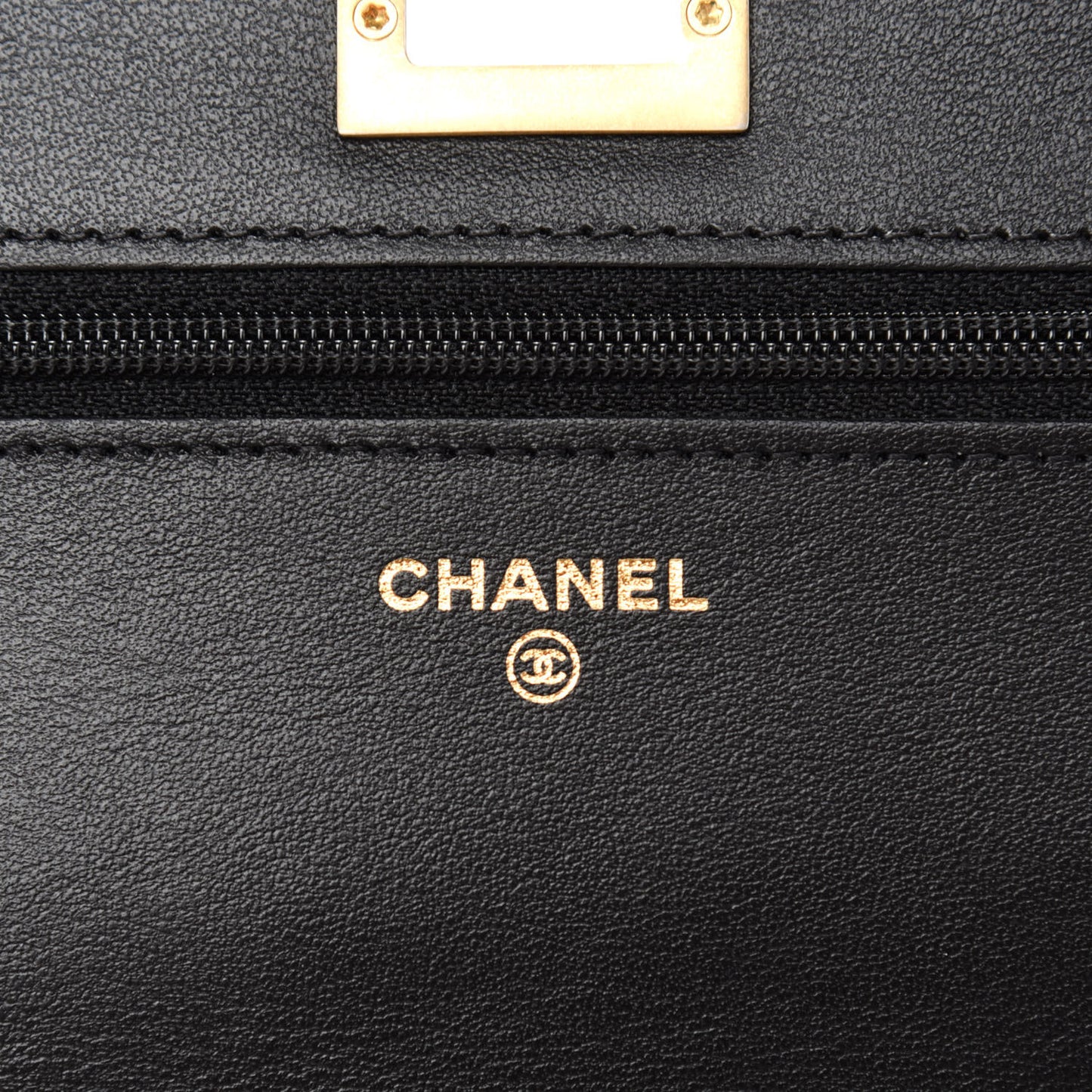 Aged Calfskin Quilted Reissue Wallet On Chain WOC Black