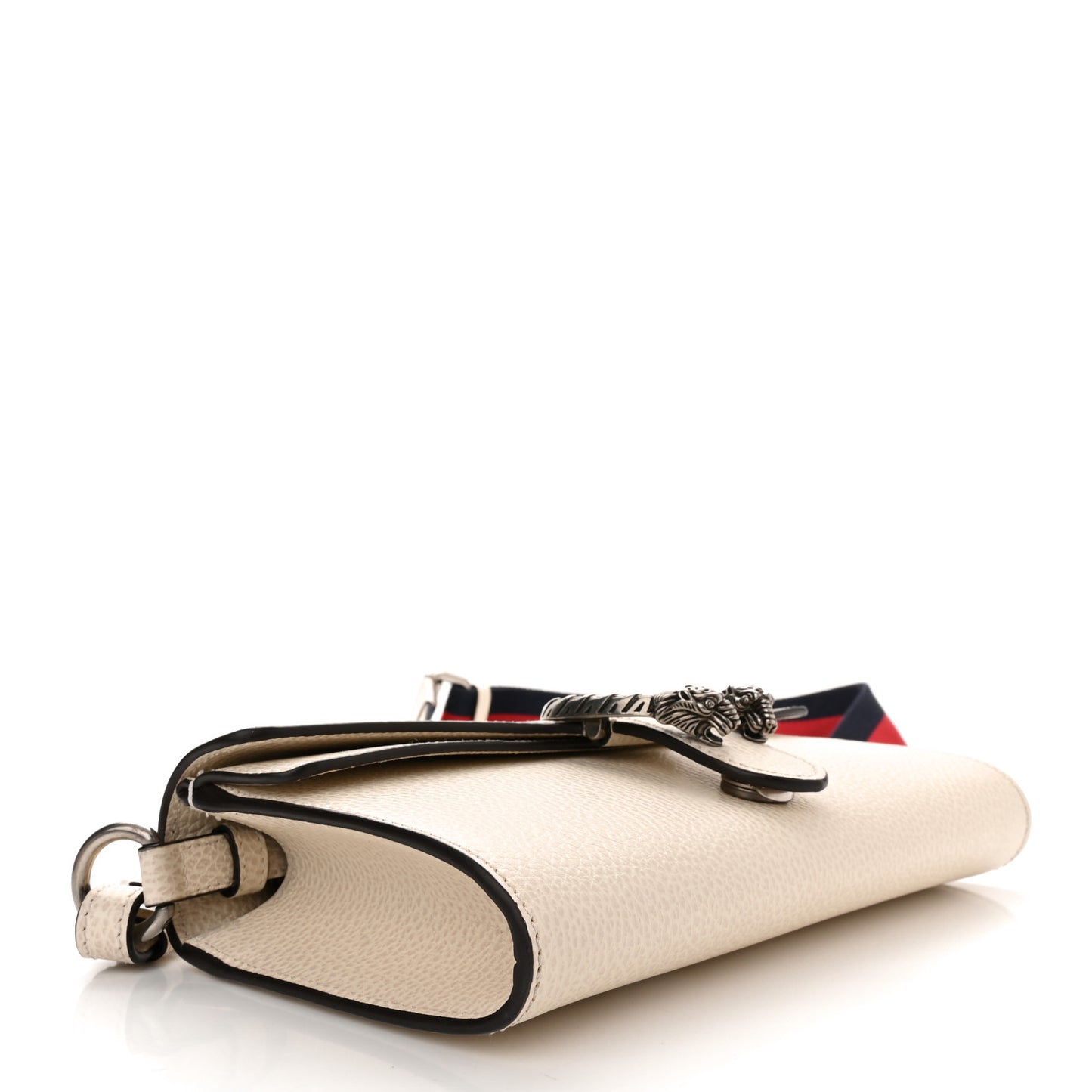 Dollar Calfskin Web Small Dionysus Crossbody Bag Mystic White