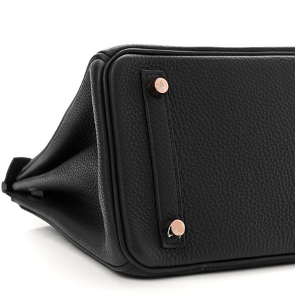 Hermes Togo Birkin 25 Black 9 of 11