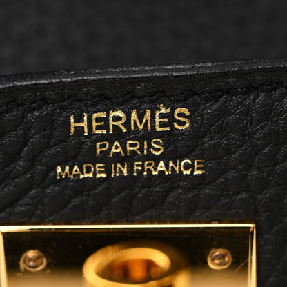 Hermes Togo Kelly Retourne 28 Black 6 of 12