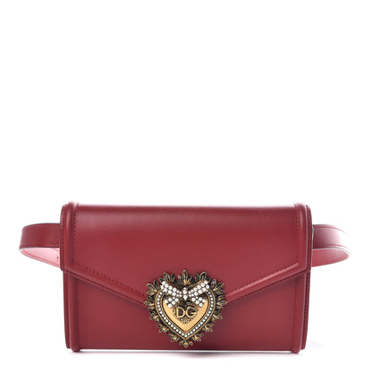 Dolce & Gabbana Agnello Vitello Devotion Belt Bag Red 1 of 7