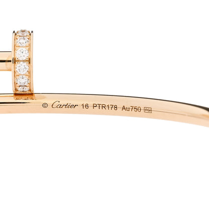 Cartier 18K Yellow Gold Diamond Small Juste Un Clou Bracelet 16 3 of 4