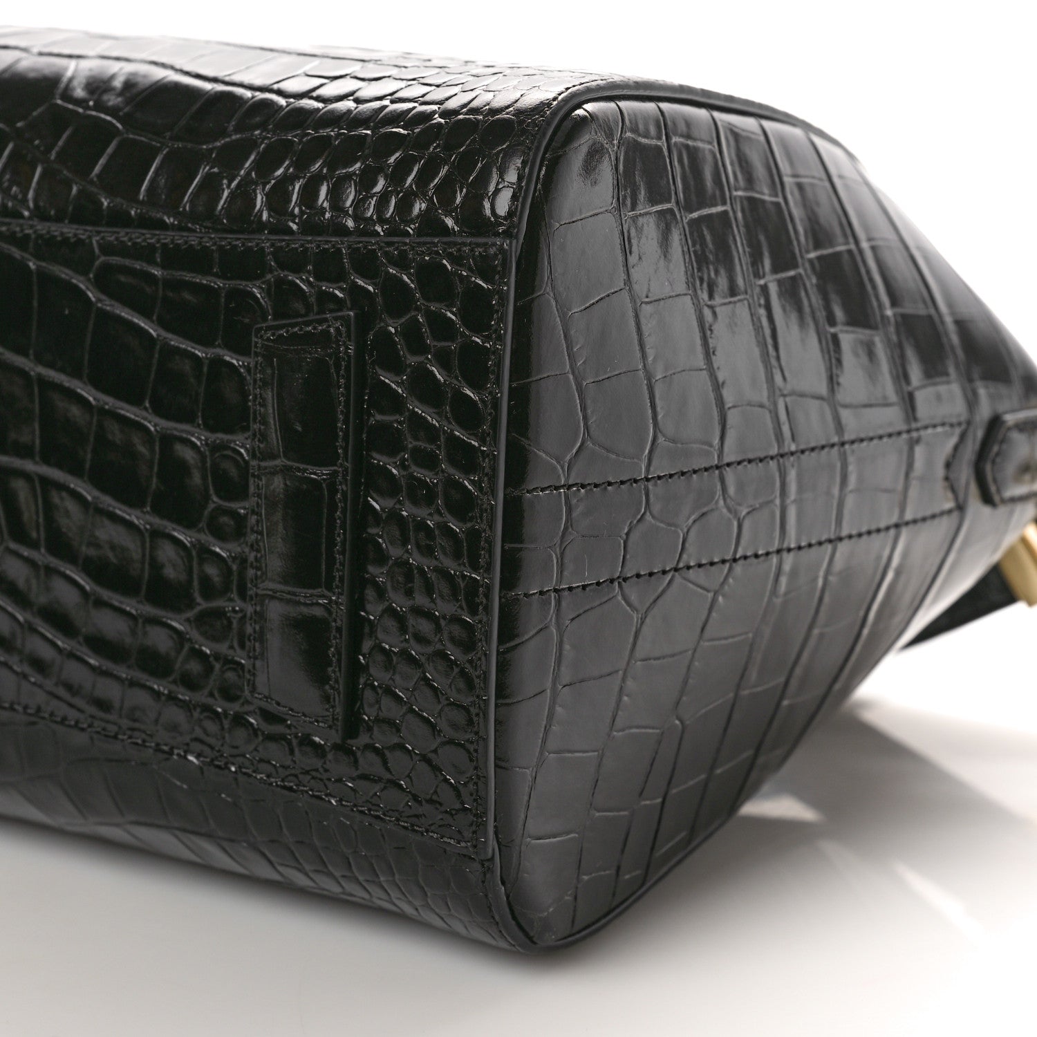 Givenchy Calfskin Crocodile Embossed Small Antigona Black 10 of 10