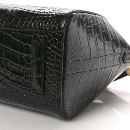 Givenchy Calfskin Crocodile Embossed Small Antigona Black 10 of 10