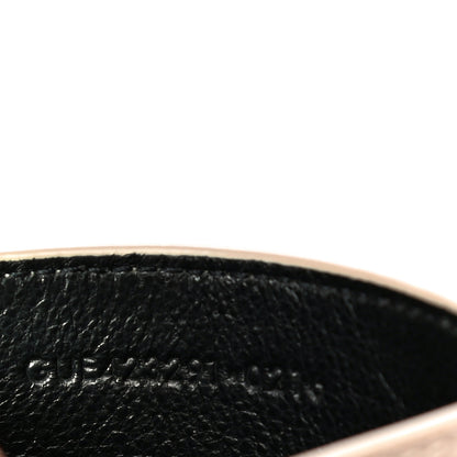 Saint Laurent Grain De Poudre Matelasse Chevron Monogram Credit Card Case Nude Powder 6 of 12