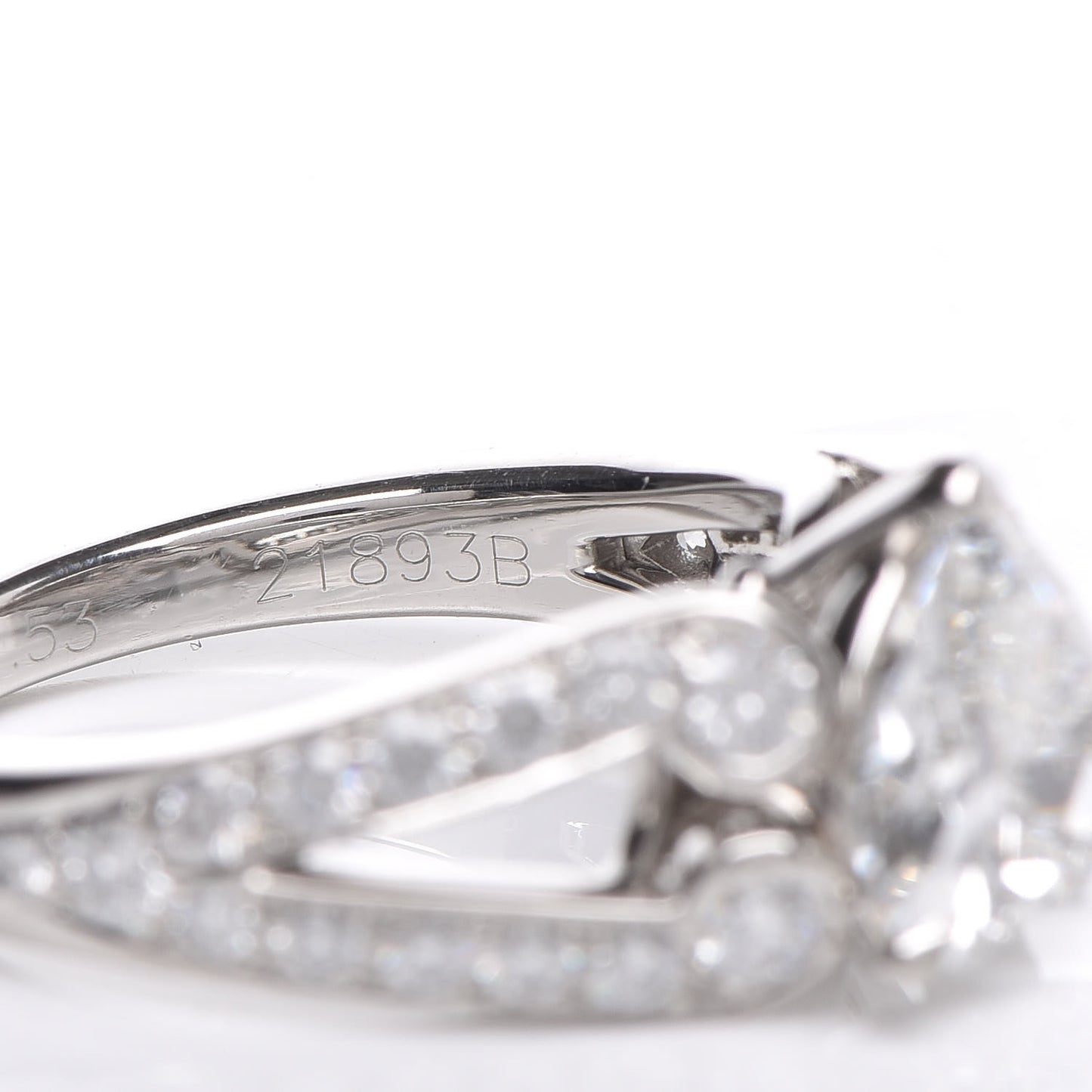 Platinum Diamond 1.53ct You’re Mine Heart Solitaire Engagement Ring 48 4.25