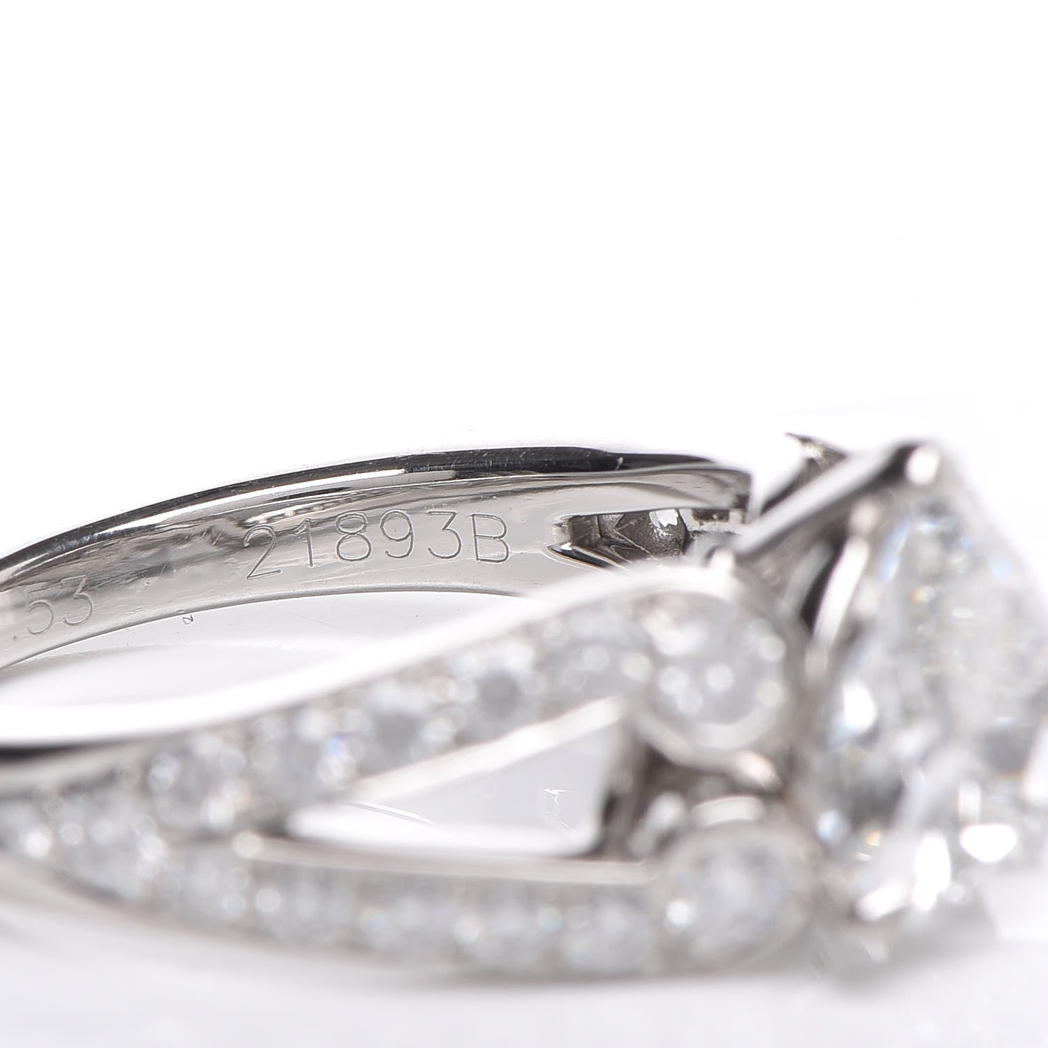 Cartier Platinum Diamond 1.53ct You’re Mine Heart Solitaire Engagement Ring 48 4.25 7 of 8