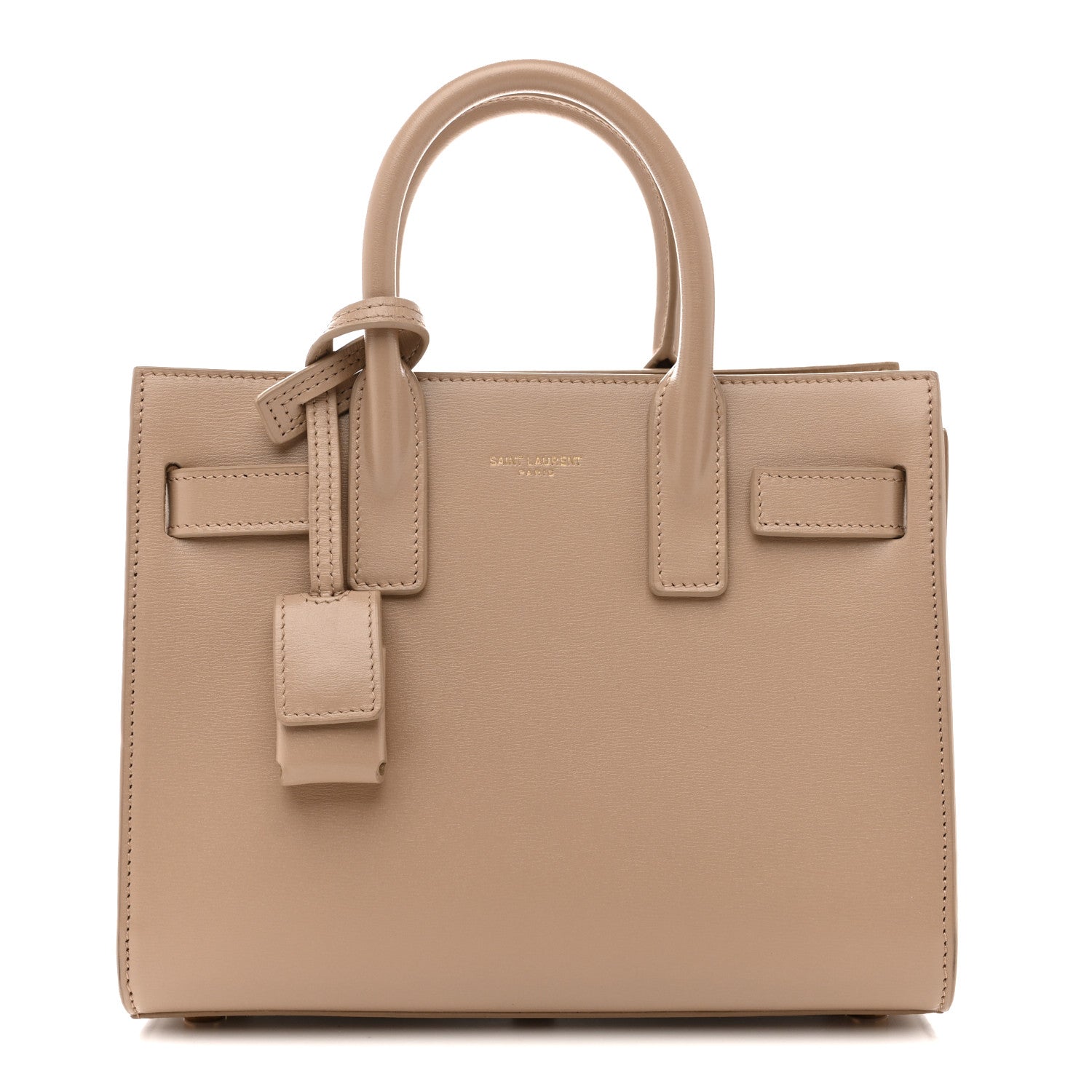 Saint Laurent Calfskin Nano Sac De Jour Beige 1 of 14