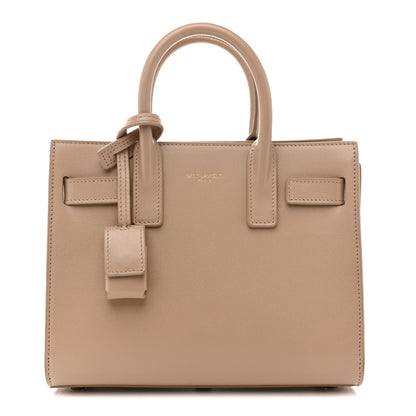 Saint Laurent Calfskin Nano Sac De Jour Beige 1 of 14