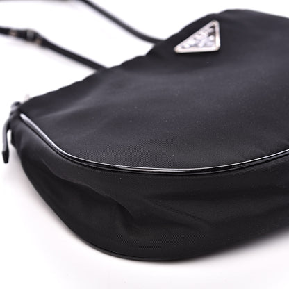 Prada Tessuto Nylon Pochette Bag Black 7 of 10