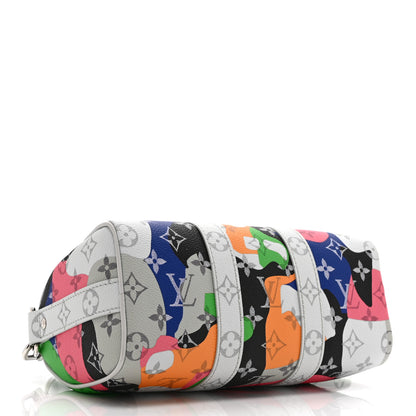Louis Vuitton Monogram Calfskin Keepall Bandouliere 25 Multicolor 5 of 10