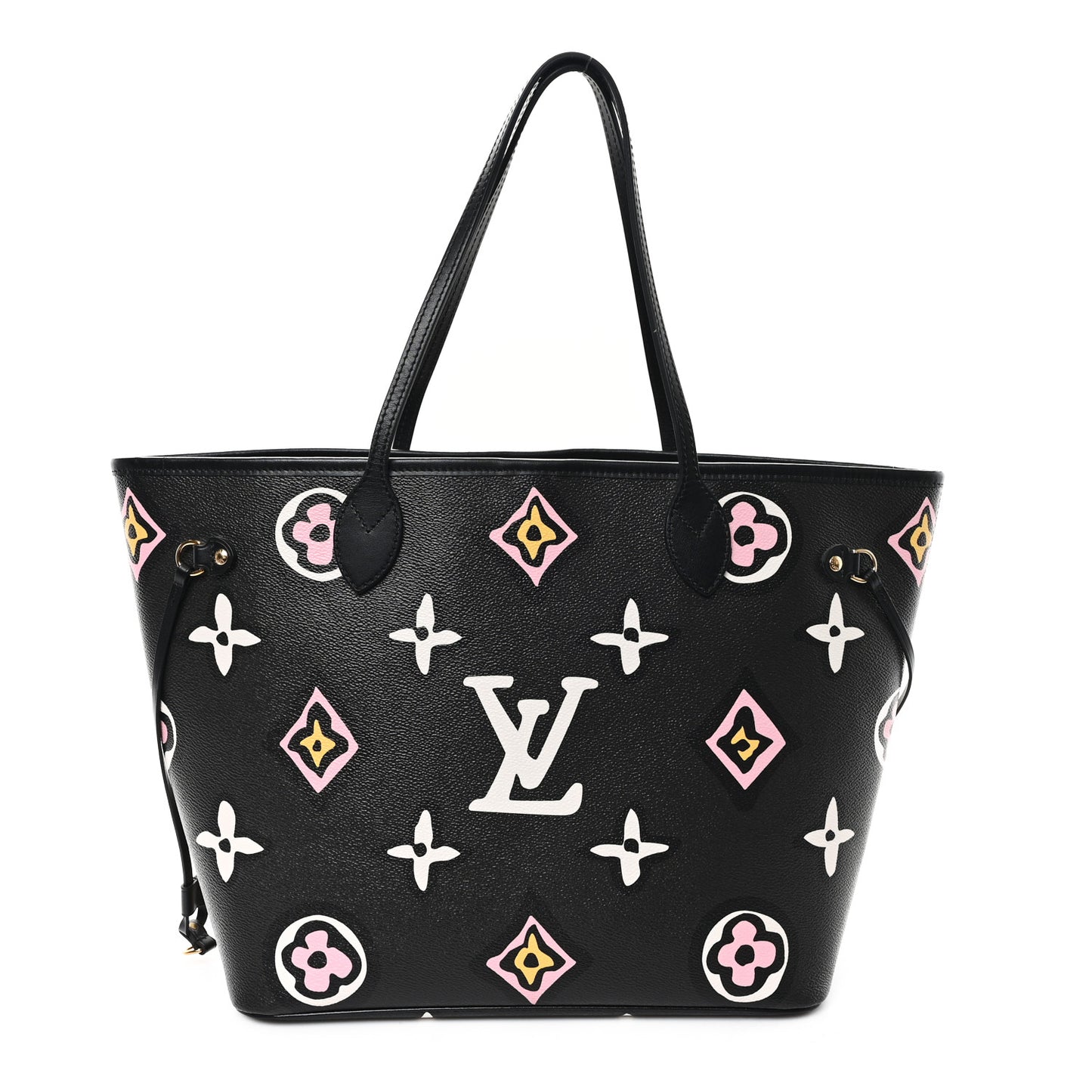 Monogram Giant Wild at Heart Neverfull MM Black