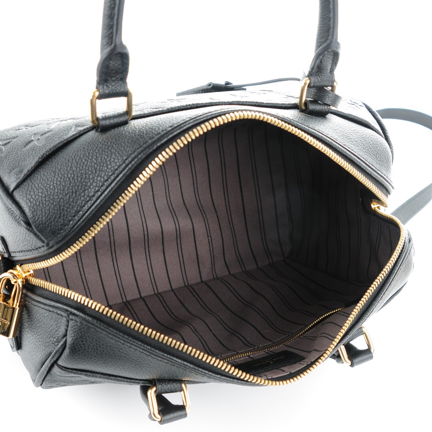 Louis Vuitton Empreinte Speedy Bandouliere 25 NM Black 5 of 8