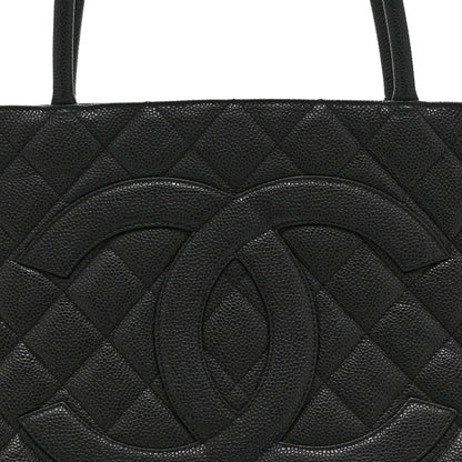 Chanel Caviar Quilted Medallion Tote Black 8 of 10