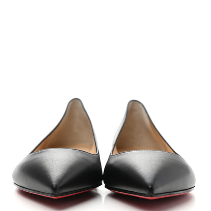 Christian Louboutin Shiny Nappa Ballalla Flats 38.5 Black 2 of 8
