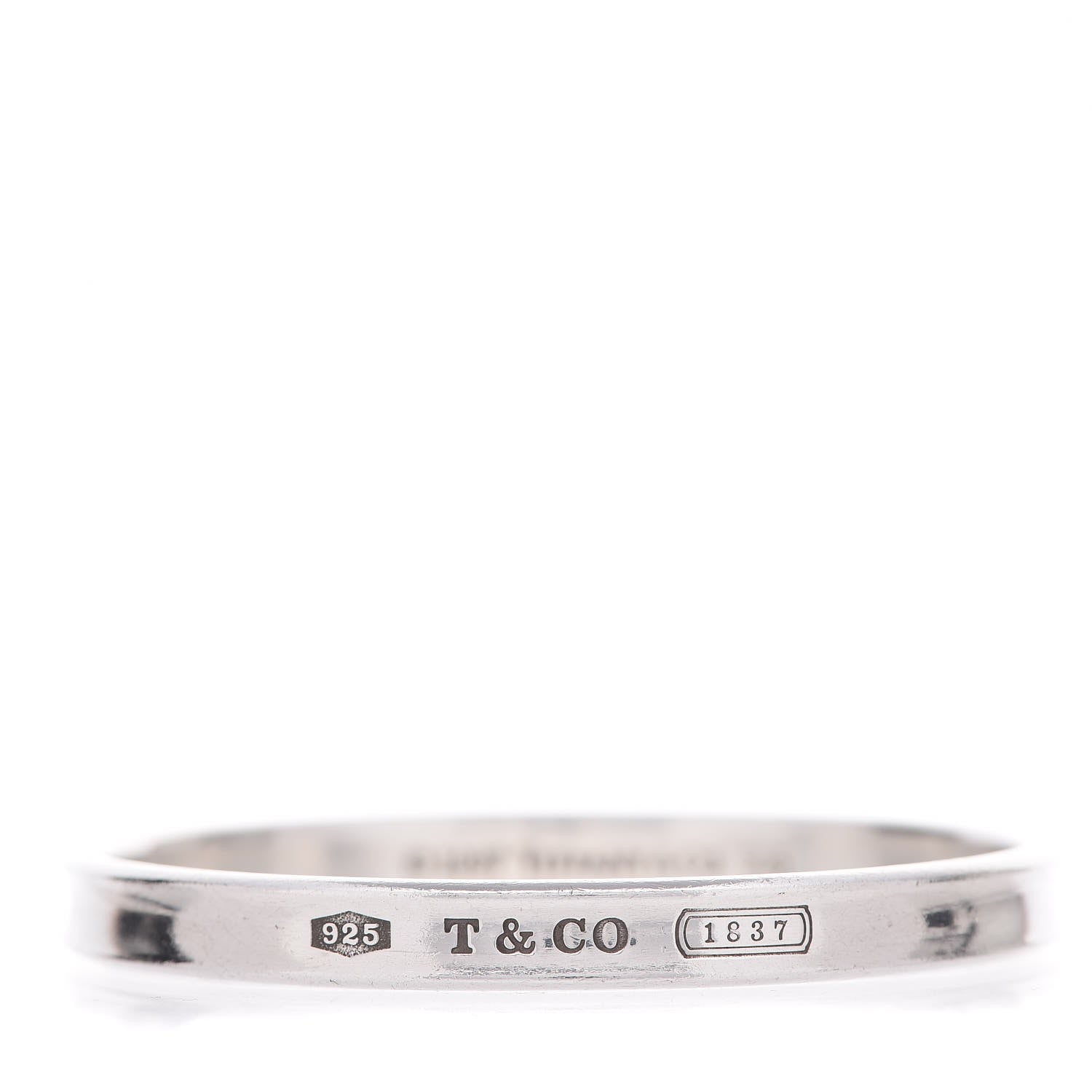 Tiffany Sterling Silver 1837 Bangle Bracelet 1 of 4