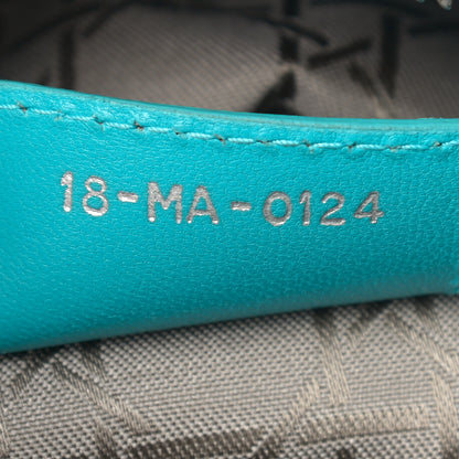 Christian Dior Lambskin Cannage Medium Lady Dior Turquoise 7 of 18