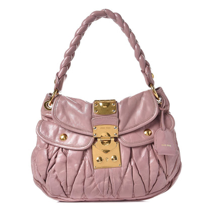 Miu Miu Nappa Matelasse Coffer Hobo Mughetto 1 of 17