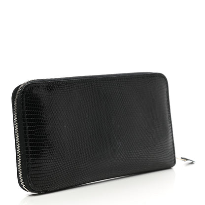Hermes Lizard Azap Wallet Black 3 of 8