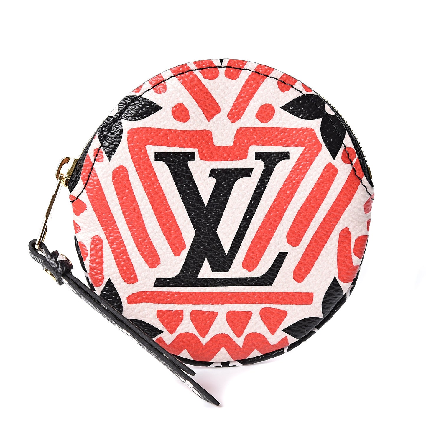 Monogram Giant Crafty Round Coin Purse Creme Rouge