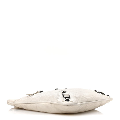 Balenciaga Agneau Classic Hardware Flat Handle Clutch White 5 of 12