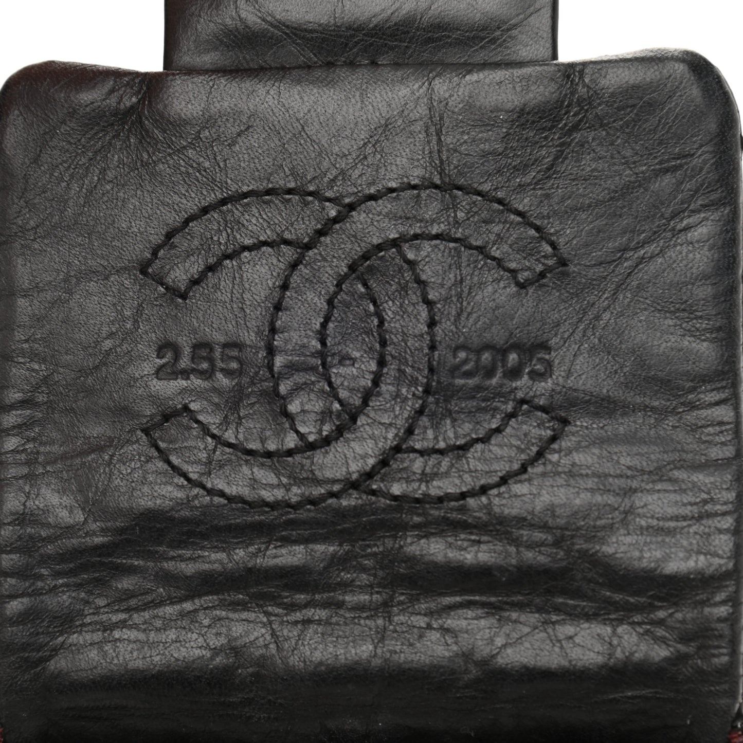 Aged Calfskin Quilted 2.55 Reissue Phone Case Black