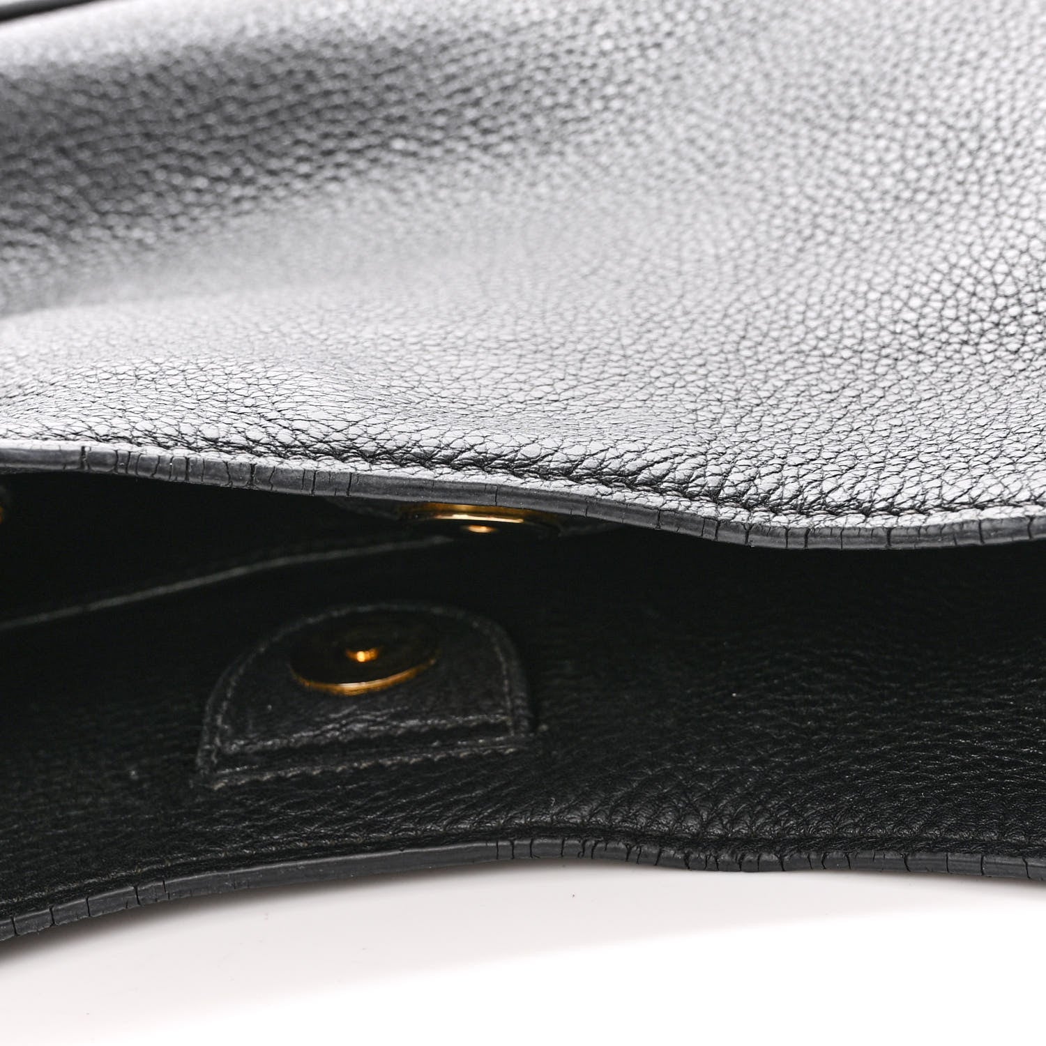 Prada Vitello Daino Zippered Messenger Hobo Black 14 of 18