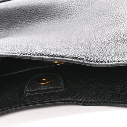 Prada Vitello Daino Zippered Messenger Hobo Black 14 of 18