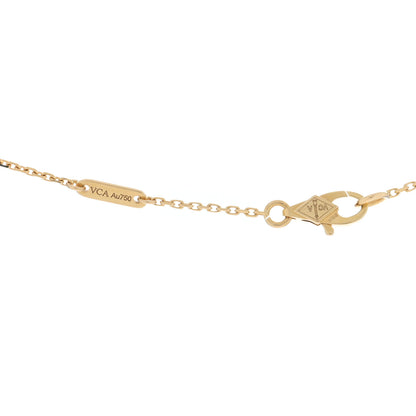 Van Cleef & Arpels VAN CLEEF & ARPELS 18K Yellow Gold Mother of Pearl Sweet Alhambra Pendant Necklace 4 of 5