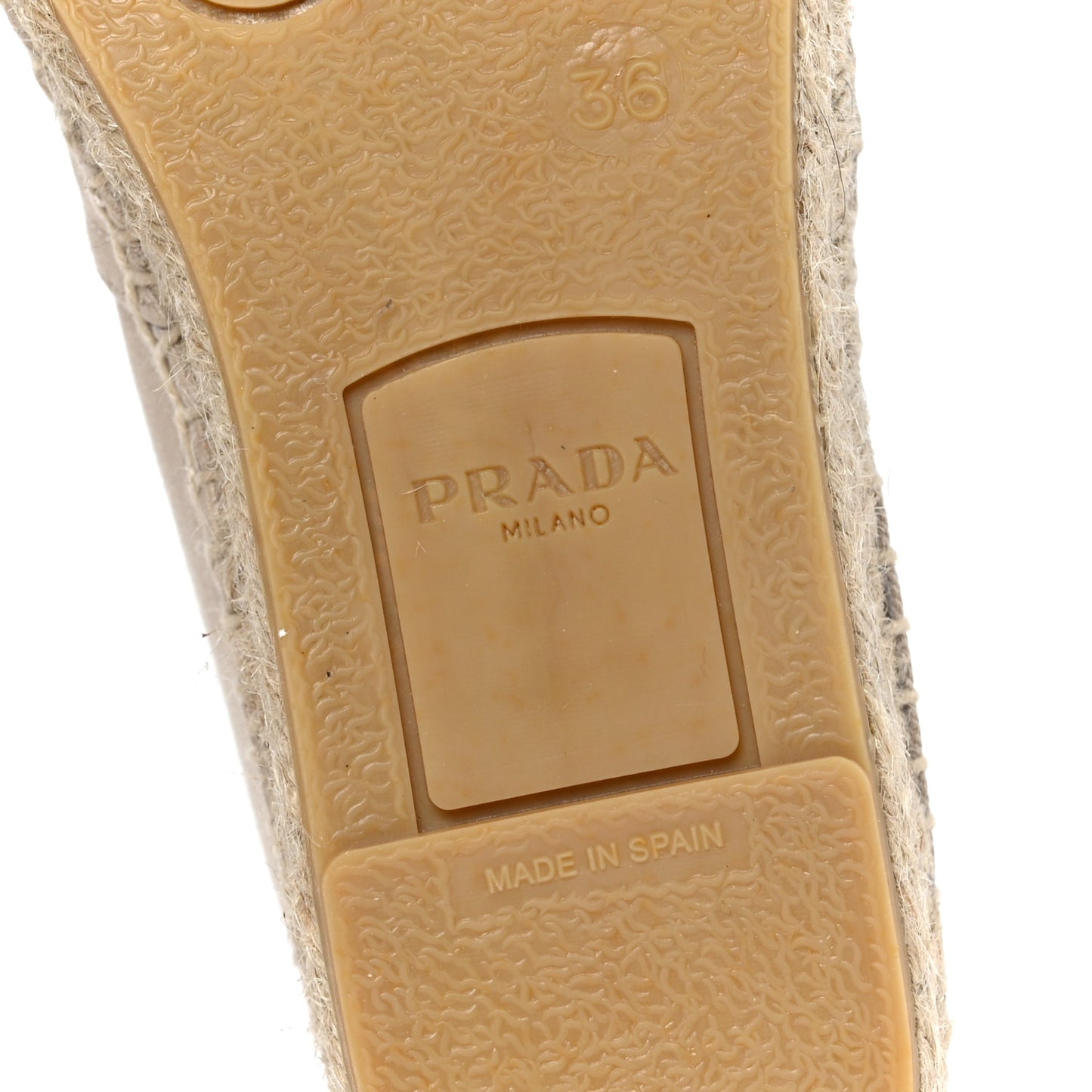 Gabardine Logo Espadrilles 36 Corda