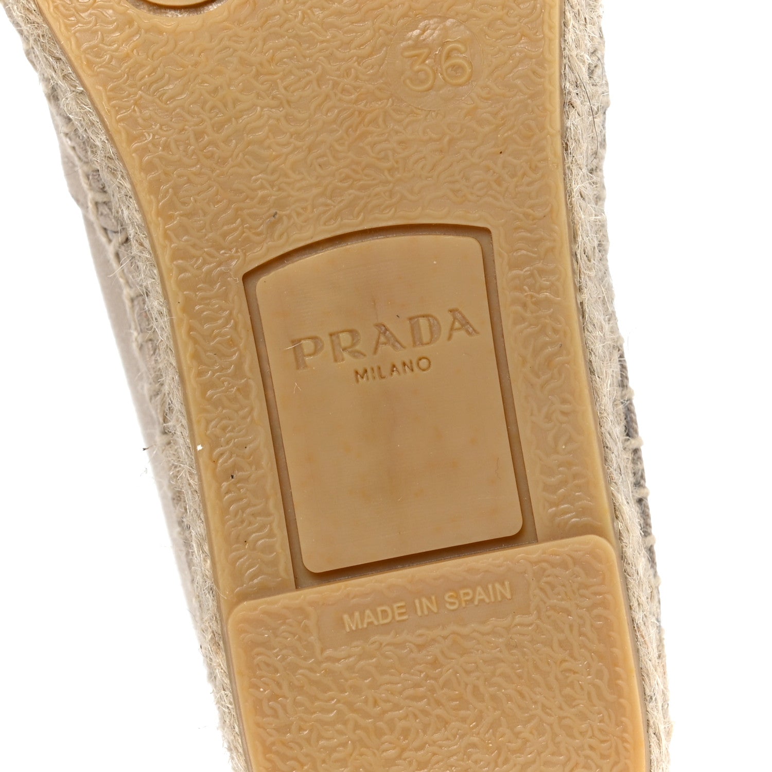 Prada Gabardine Logo Espadrilles 36 Corda 8 of 10