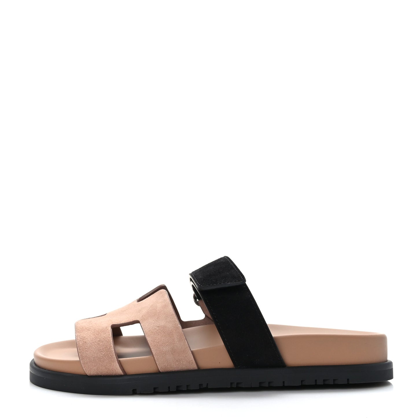 Suede Goatskin Womens Chypre Sandals 36 Rose Perle Black