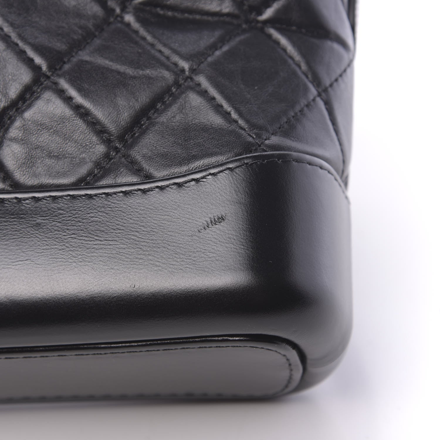 Chanel Aged Calfskin Quilted Small Gabrielle Hobo Black 11 of 11