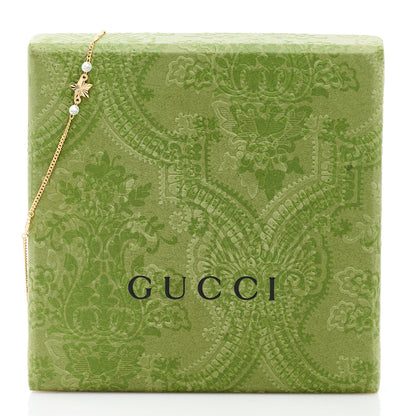 Gucci 18K Yellow Gold Diamond Star GG Station Bracelet 5 of 5