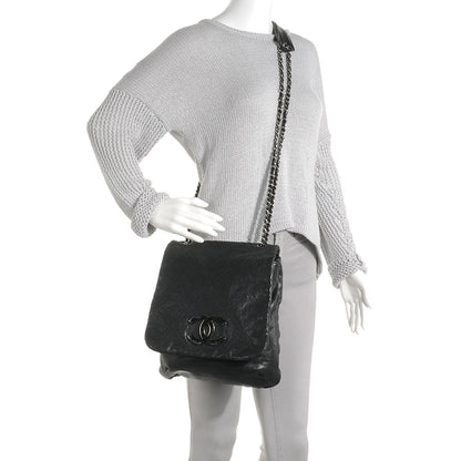 Chanel Leather Diamond Stitch Large Messenger Black 2 of 7