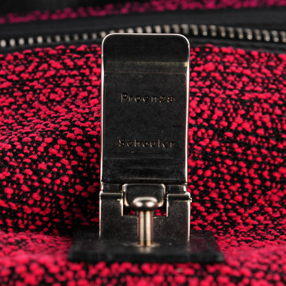 Proenza Schouler Tweed Lambskin Medium PS1 Satchel Berry Fuxia Pink 11 of 12
