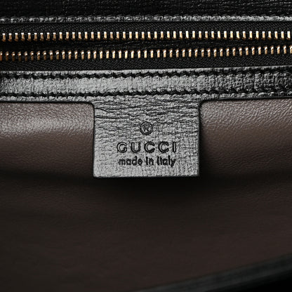 Gucci Azalea Calfskin Medium Sylvie 1969 Top Handle Bag Black 6 of 18