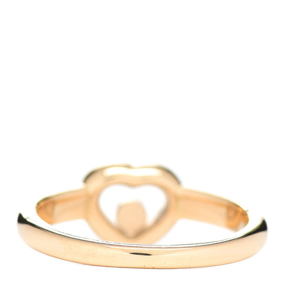 Chopard 18K Yellow Gold Diamond Happy Heart Ring 51 5.75 4 of 6