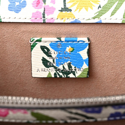 Gucci X KEN SCOTT New Shangai Calfskin Jardin D'Avril Floral Print Small Dionysus Shoulder Bag Ivory Pink 5 of 9