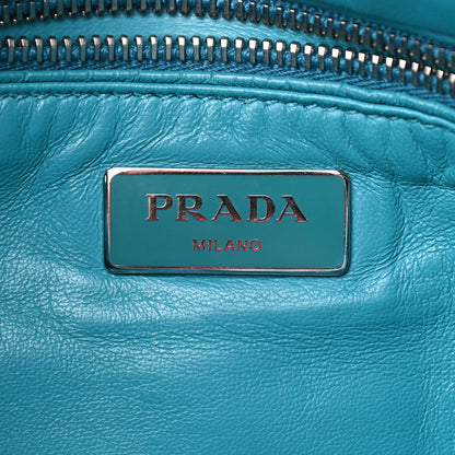 Prada Nappa Bomber Sound Chain Flap Shoulder Bag Turchese 6 of 10