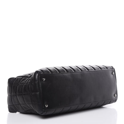 Chanel Lambskin Quilted Chocolate Bar Shoulder Bag Black 4 of 12