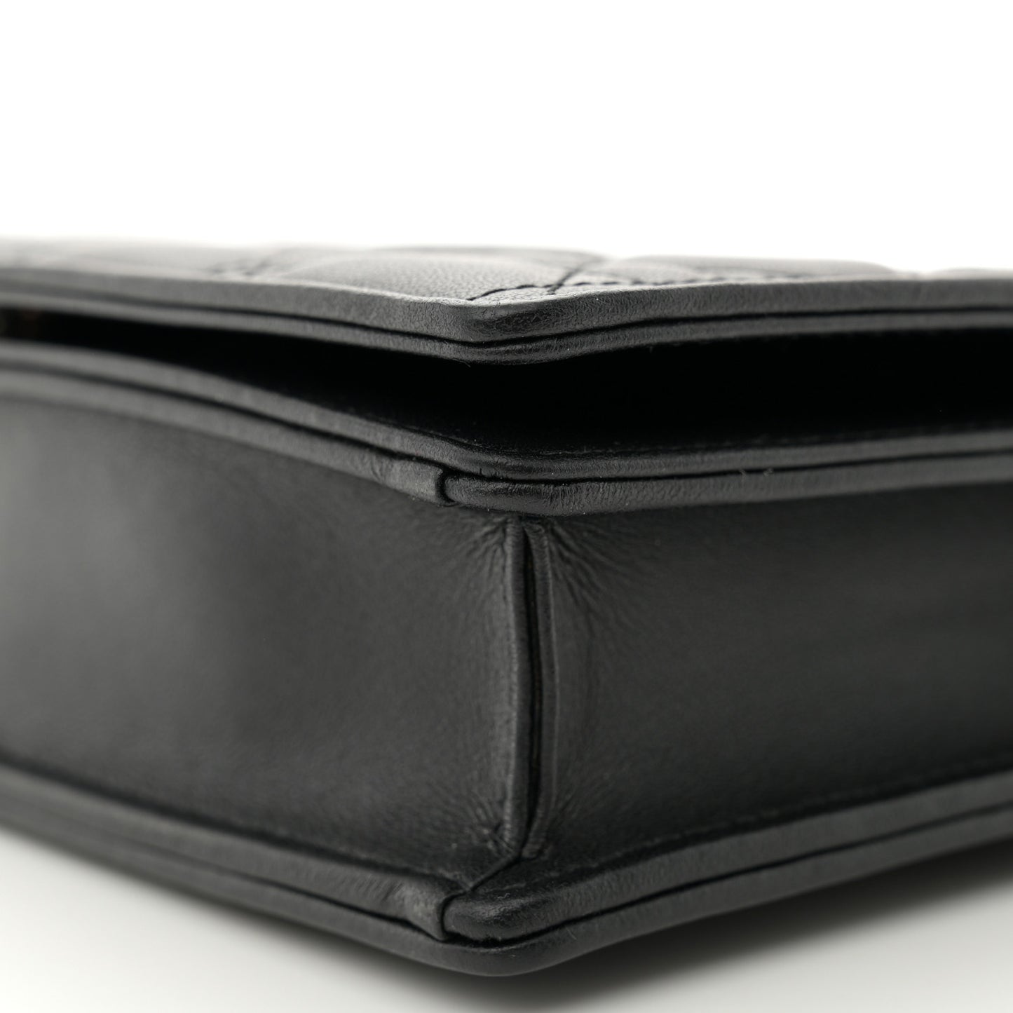 Lambskin Cannage Lady Dior Pouch Black
