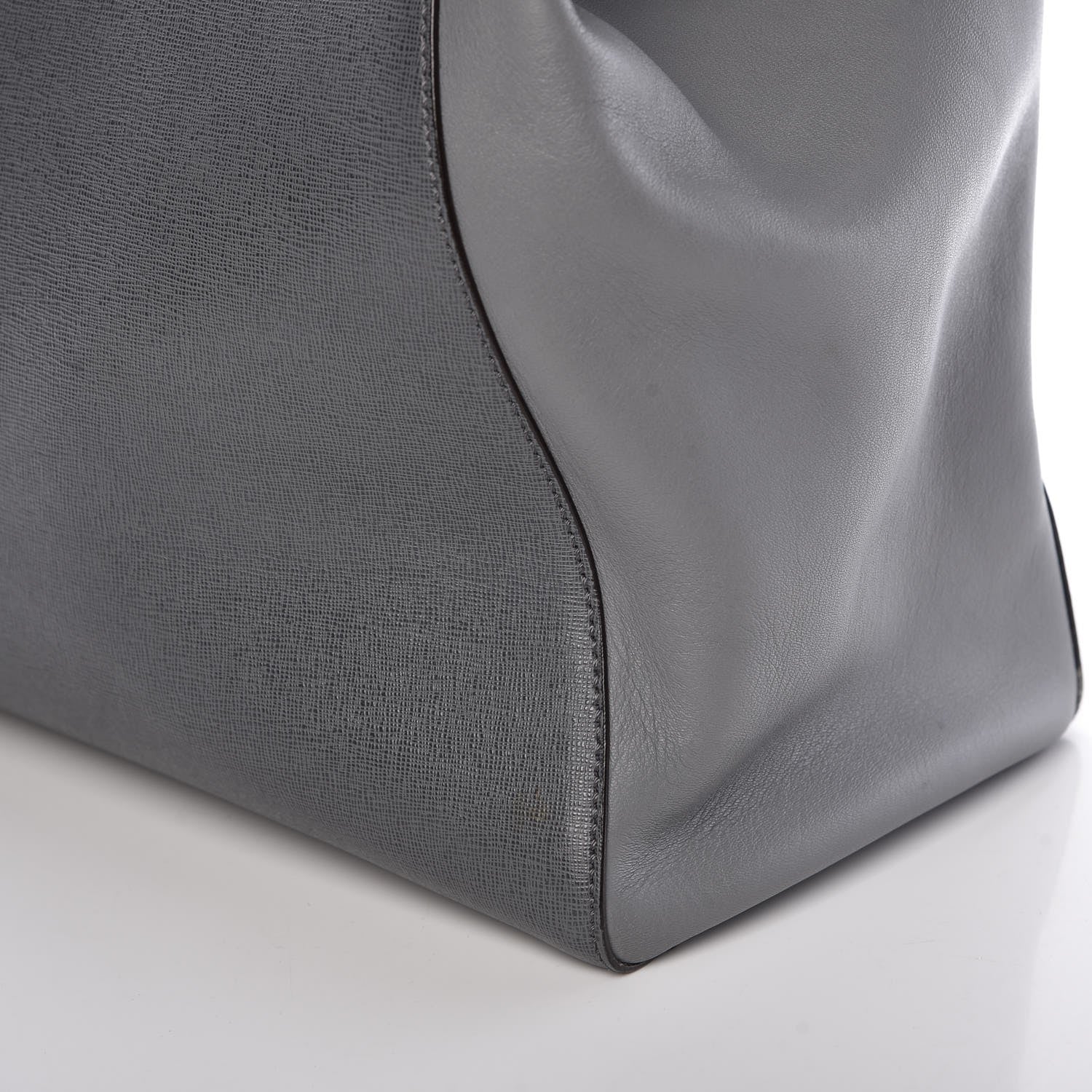 Fendi Vitello Elite Large 2Jours Tote Grigio Grigio Chiaro 8 of 11